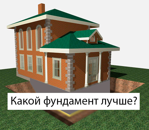 Какой фундамент лучше для кирпичного дома?
